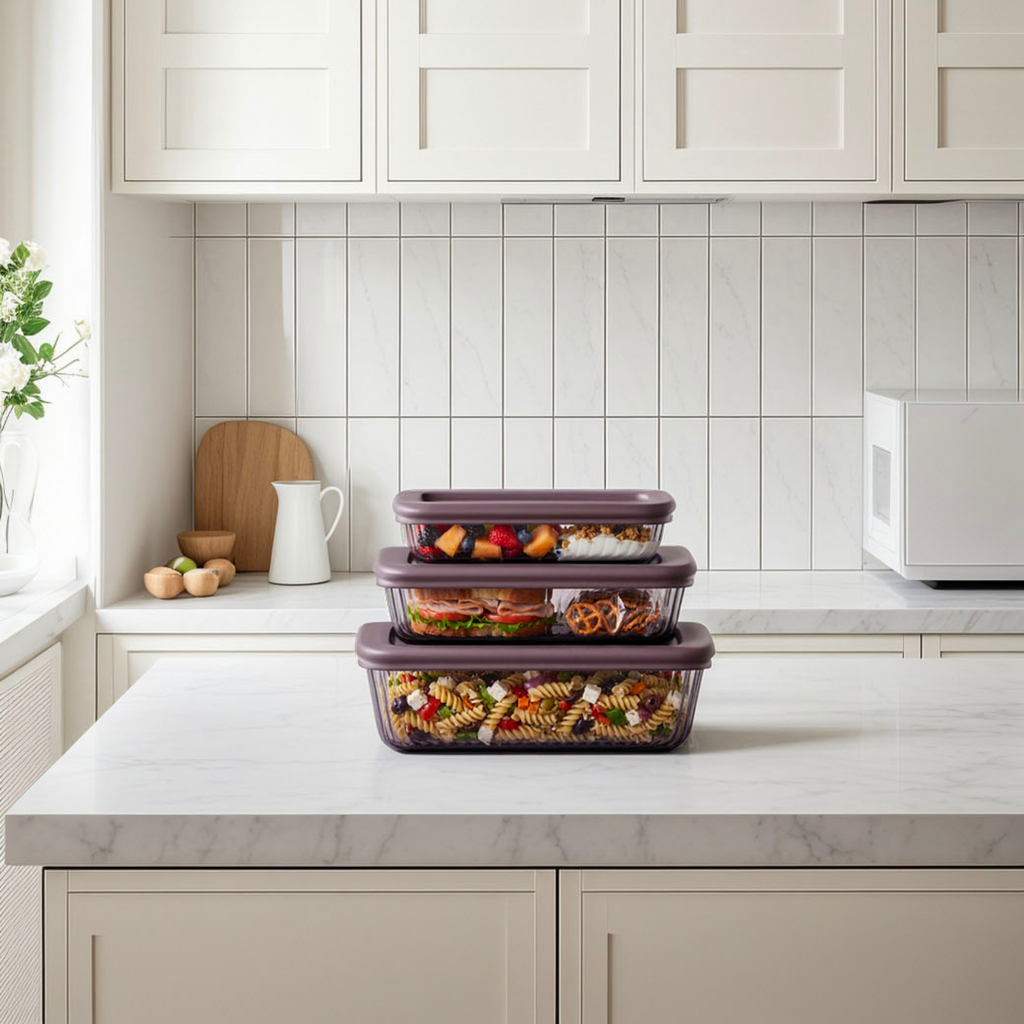 Tinted Rectangular Container Set – Austyny